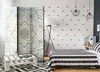 3-teiliger Doppelseitiger Vlies Paravent - Winter Mandala Produktbild-Vorschau 5