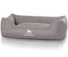 Knuffelwuff Kunstleder Hundebett Sidney M-L 85 x 63cm Grau Produktbild-Vorschau 4