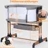 Beistellbett, 3 in 1 Babybett Babywiege für Neugeborene, Produktbild-Vorschau 6