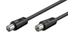 goobay Antennenkabel Koax Stecker/Kupplung schwarz 20 m Produktbild-Vorschau 5