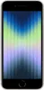 A front view of an iPhone SE with a colorful striped wallpaper on the screen. Produktbild-Vorschau
