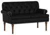 vidaXL Zweisitzer mit Knopfheftung Schwarz 120 x 65 x 77 cm Produktbild-Vorschau 1