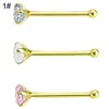 3 Teile/satz Frauen Zirkonia Edelstahl Nasenstecker Körper Produktbild-Vorschau 3