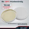 A close-up of two white jar lids, one with a yellow seal visible. Produktbild-Vorschau