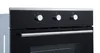 Close-up view of the control panel and handle of a built-in oven. Produktbild-Vorschau