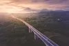 Muralo XXL Vlies FOTOTAPETE AUTOBAHN Aussicht Produktbild-Vorschau 2