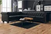 vidaXL Chesterfield rohová pohovka 6-miestna umelá koža Náhľad obrázku produktu 2