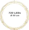 LED Lichtkranz auf Metallgestell 720 LEDs Ø 50 cm Türkranz Produktbild-Vorschau 3