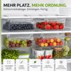 2er Set Kühlschrank Organizer Schublade Kühlschrank Produktbild-Vorschau 3