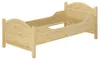 Seniorenbett extra hoch 90x200 Massivholz Kiefer Einzelbett Produktbild-Vorschau 3