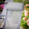 Casaa Gartenstuhl Aluminium - 4 Stück Verstellbar - Grau Produktbild-Vorschau 5
