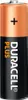 A close-up studio shot of a Duracell Plus AA battery against a white background. Voir les images du produit