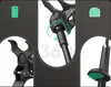 Collage of close-up shots showing features of a phone/tablet holder. Podgląd zdjęcia produktu