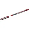 A red and silver pen with its cap off, lying on a white background. Voir les images du produit