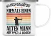 Trendation - Bogenschießen Geschenk Erwachsene Emaille Produktbild-Vorschau 1