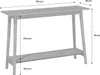 sweeek - Skandinavische Konsole 1 Regal - Nussbaumfarben Produktbild-Vorschau 6