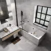 Badewanne Rechteck 180x80 mit Wannenträger, Ablaufgarnitur Produktbild-Vorschau 3