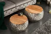 riess-ambiente Lot de 2 tables basses rondes STONE MOSAIC Voir les images du produit 5