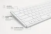 Rapoo E9810M Weiß Kabelloses Multimodus Deskset Produktbild-Vorschau 10
