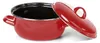 Bemus Emaille Bratentopf 20 cm, rot glänzend / Kochtopf Produktbild-Vorschau 1