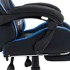 Gaming-Stuhl mit Fußstütze Blau und Schwarz Kunstleder Produktbild-Vorschau 7