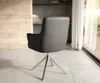 DELIFE Drehstuhl Heira-Flex mit Armlehnen Echt-Leder Produktbild-Vorschau 4
