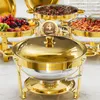 WARMOUNTS 4er Chafing Dish, 4,7L okrągły podgrzewacz Podgląd zdjęcia produktu 2
