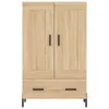 vidaXL Highboard Sonoma-Eiche 69,5x31x115 cm Holzwerkstoff Produktbild-Vorschau 5