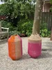 Van der Leeden Laterne ORANGE/PINK Jute Produktbild-Vorschau 2