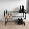 Półka na buty czarna 3 piętrowa Podgląd zdjęcia produktu 10