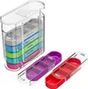 WELLGRO Tablettenbox für 7 Tage - Mit 4 Fächern pro Tag, Produktbild-Vorschau 4
