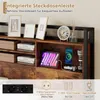 COSTWAY Rama łóżka 200 x 140 cm, łóżko z diodami LED, Podgląd zdjęcia produktu 5