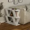 DECORTIE Lazena Modern Side End Table basse blanche Voir les images du produit 2