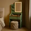 Afrodite - Coiffeuse avec lumière LED, tiroir, 3 étagères Voir les images du produit 2