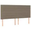 Kopfteile 4 Stk. Taupe 90x5x78/88 cm Stoff Produktbild-Vorschau 2