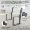ML-Design 2 Stück Bankkufen aus Stahl, massiv 40x78,5 cm, Produktbild-Vorschau 2