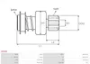 Anlasserfreilauf 9-Zahn AS-PL SD5066 Produktbild-Vorschau 4