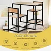COSTWAY 3 pcs. Bar de cuisine Table haute avec 2 chaises de Voir les images du produit 4