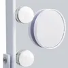 Close-up of a vanity mirror with lights attached to a white frame. Podgląd zdjęcia produktu