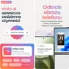Collage of marketing images showcasing Motorola AI features like voice commands, phone mirroring to a laptop, and contextual suggestions. Náhľad obrázku produktu