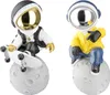 Gilde Figur, Astronaut, "Apollo", Kunstharz, gelb, grau, Produktbild-Vorschau 1