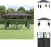 vidaXL Pavillon mit Dach Anthrazit 400x300x270 cm Stahl -  Produktbild-Vorschau 1