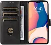 Etui Leder Buch Fall Na Iphone 16 Pro Max - Czarne Produktbild-Vorschau 5