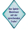 A diamond-shaped graphic with text overlay. Produktbild-Vorschau