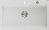 Mexen Elix Granitspüle 1-Becken 800 x 500 mm, weiß, Siphon Produktbild-Vorschau 2