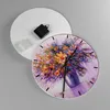 Wanduhr - Rund - Glasuhr - Blumen Vase - 30x30cm - Produktbild-Vorschau 2