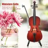 5.5-calowy mini model wiolonczeli wykonany z drewna z Podgląd zdjęcia produktu 6