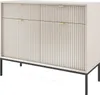 Komoda Kioto 104 cm Cashmere Beige & Black - drážkované Náhled obrázku produktu 2