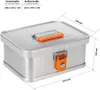 ALUBOX Alukiste Spezialbox Münzkoffer Wertkassette B8 Liter Produktbild-Vorschau 2