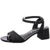 Buffalo Lilly Glam Sandalette Schwarz Produktbild-Vorschau 1